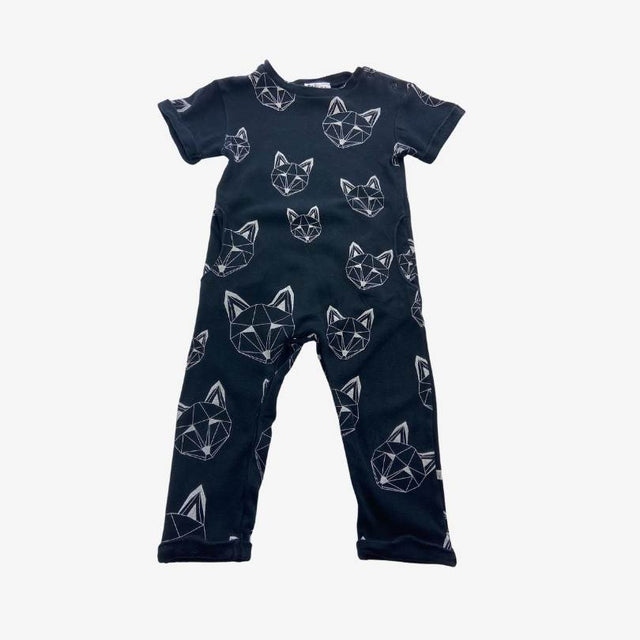 Black Geo Cat Sleepsuit