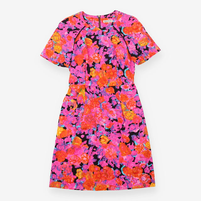 Vibrant Floral Cotton Shift Dress