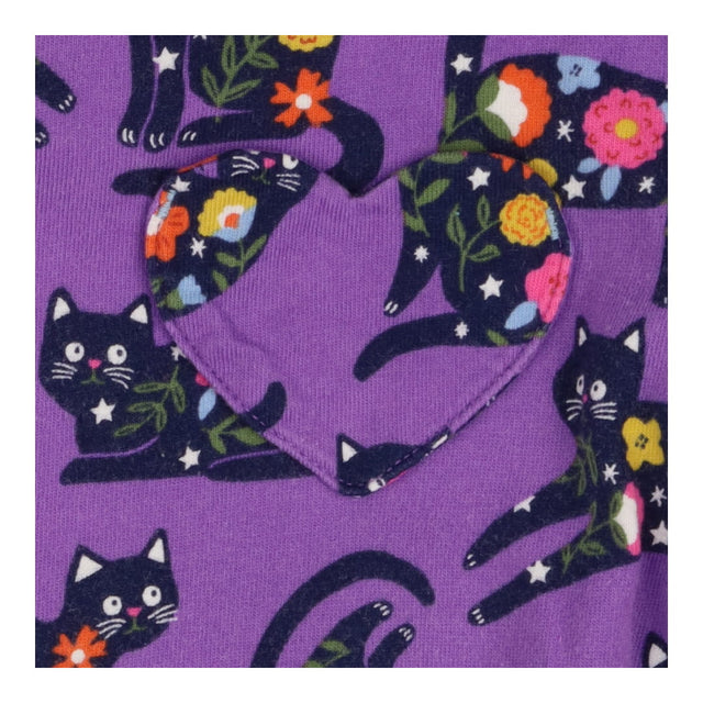 Purple Flower Cats Dress