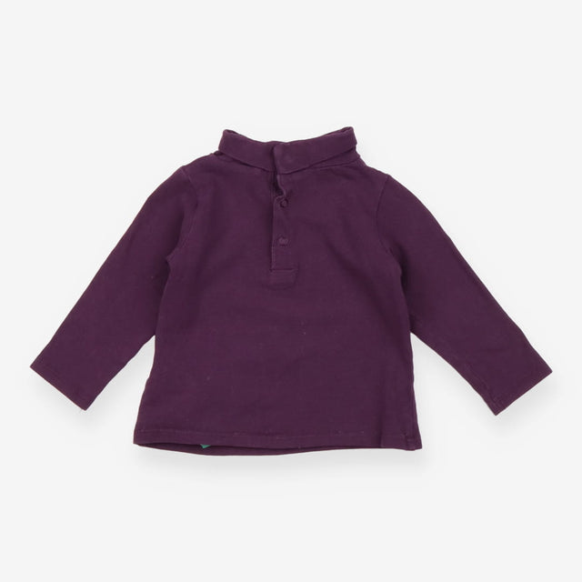 Roll neck top Plum