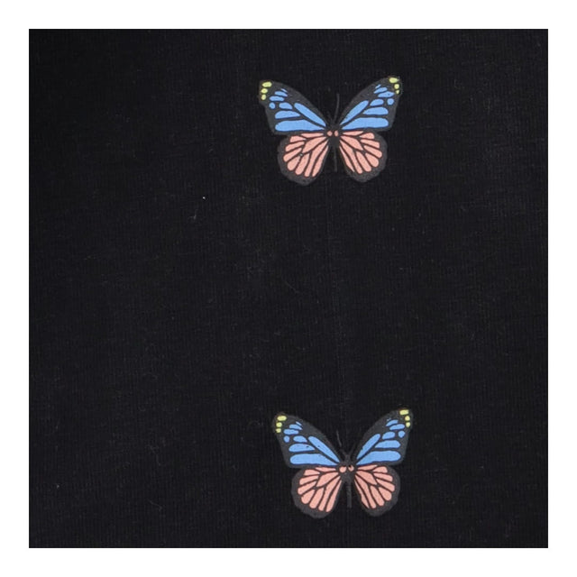 Leggings Black with Pink, Blue and yellow Butterfl