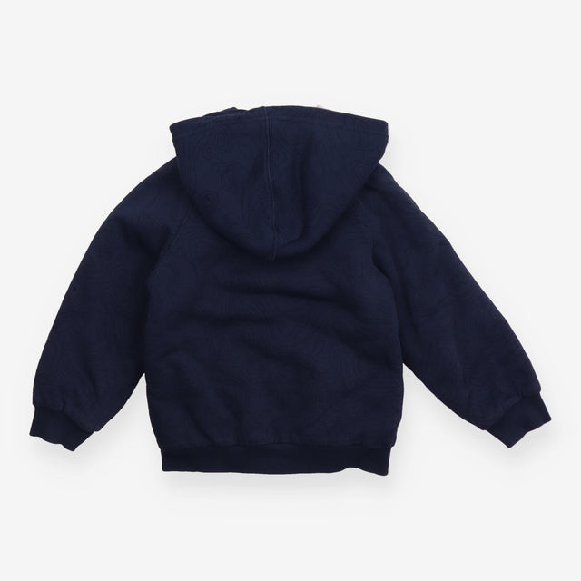 Jacket Navy with Detachable Hood Fleece Lining