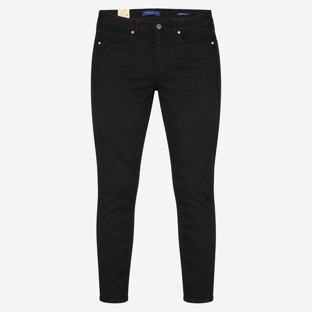 Skinny Jeans Black Mid Rise Stretch Denim