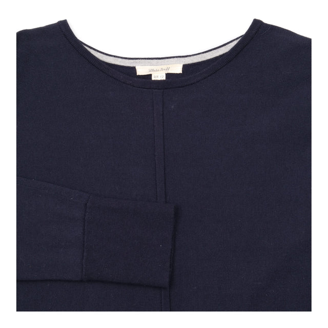 Jumper Dress Navy Blue Long Sleeves Si