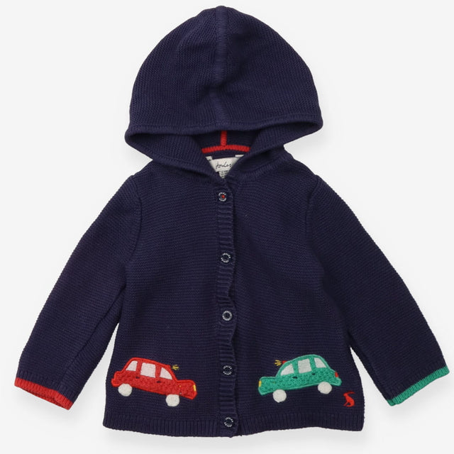 Cardigan navy blue hood cars