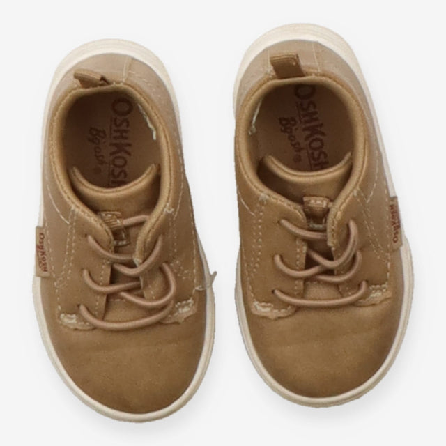 Brown trainers white soles