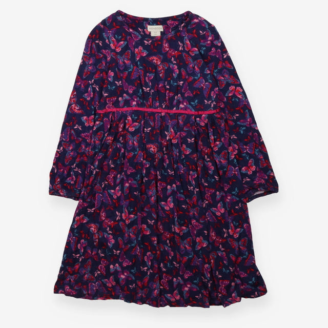Blue Long Sleeve Butterfly Dress