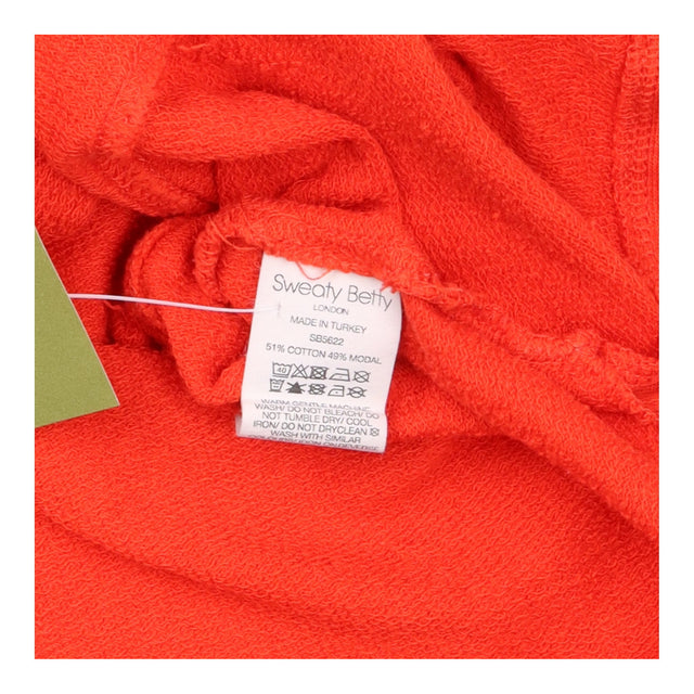 Orange After-Class Relaxed Dipped-Hem Sweatshirt