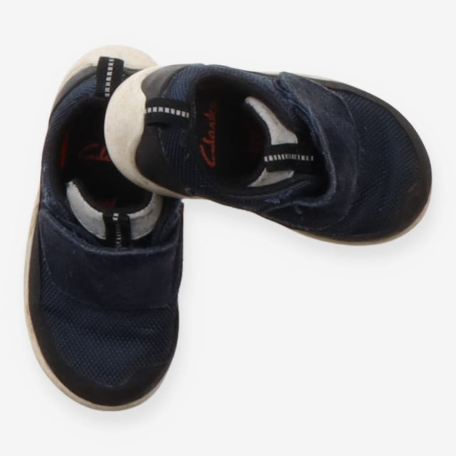 Trainers navy blue large velcro