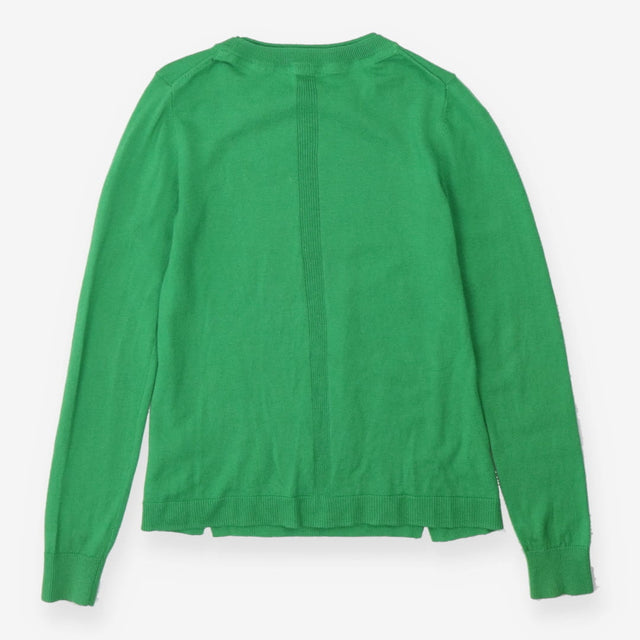 Green Crewneck Sweater Merino Wool