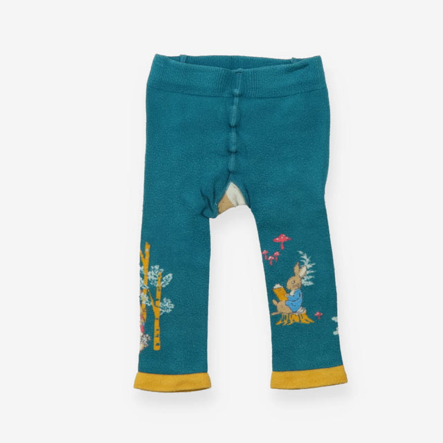 Outfit T-shirt and Knit Legging Teal and Mustard P