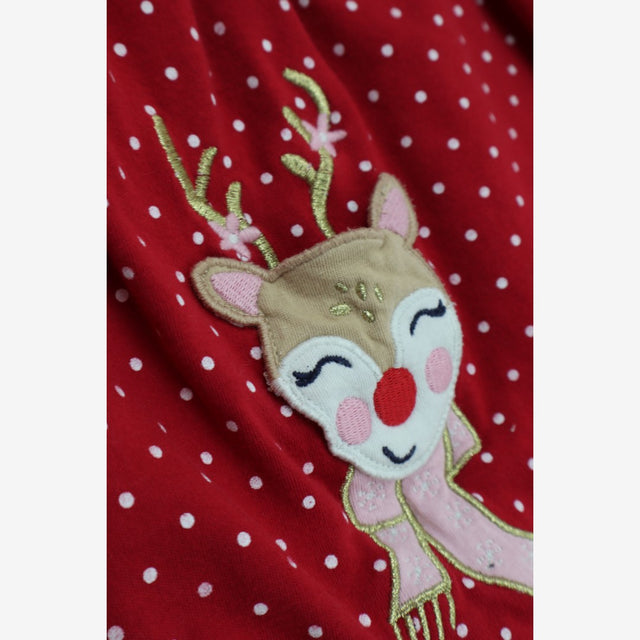 Dress Long Sleeve Spotter with Reindeer Pockets