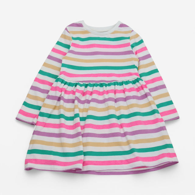 Dress LS Multi Striped