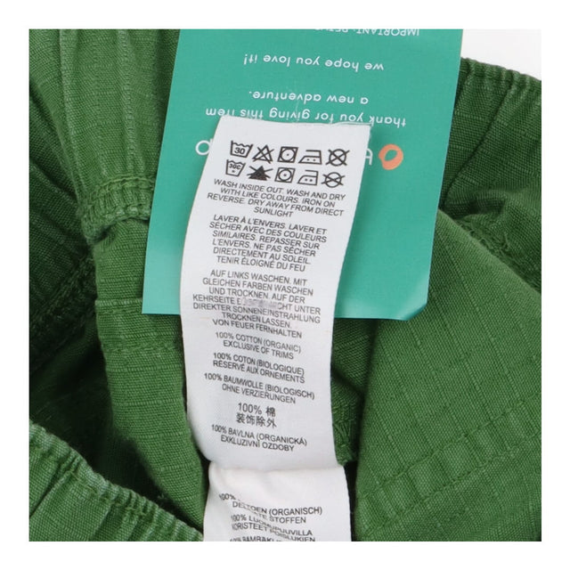 Trousers green blue clip belt