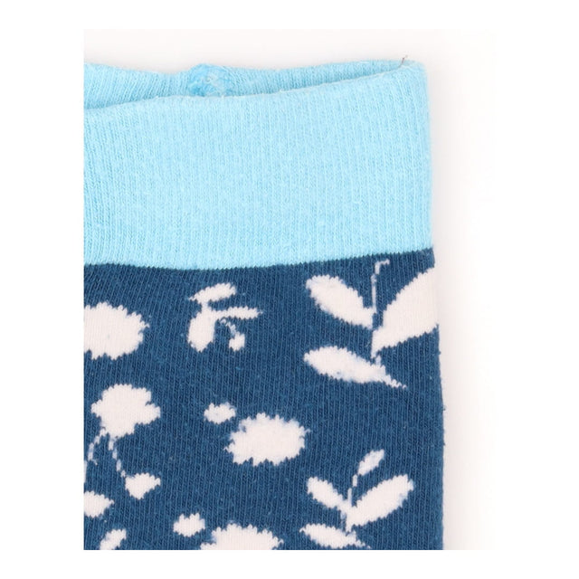 Leggings blue chicken floral knit