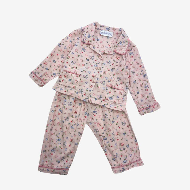 Pink Woven Floral Pyjamas
