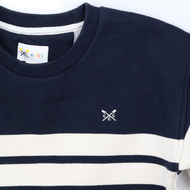 Sweater Navy with White Stripes