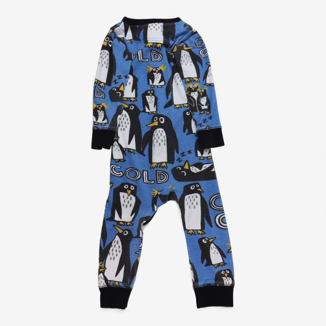 One off Sleepsuit blue cold penguin