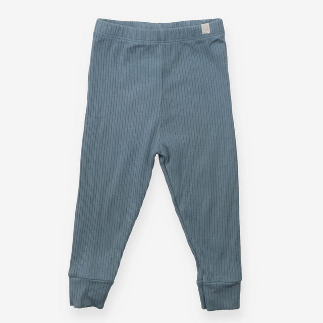 Leggings ribbed denim blue