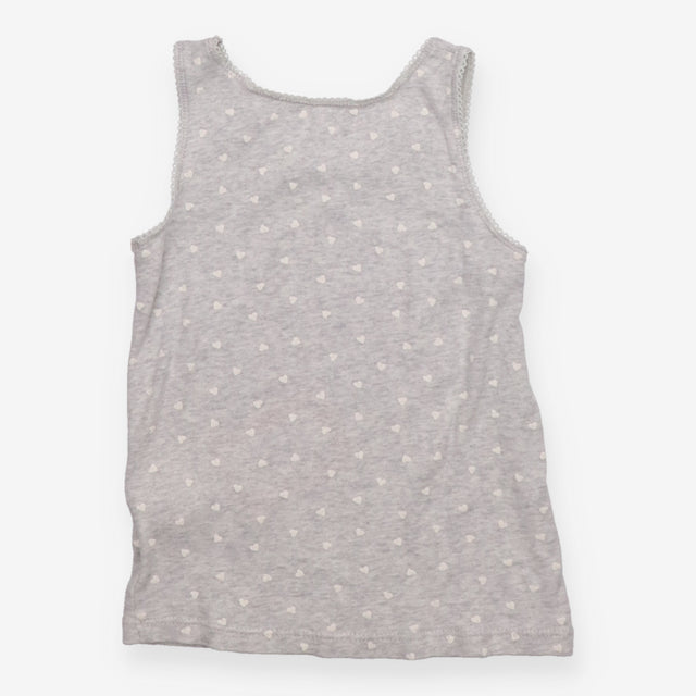 Vest grey lace hearts