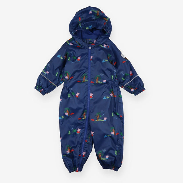 Unlined Puddlesuit Navy Peppa Pig and George