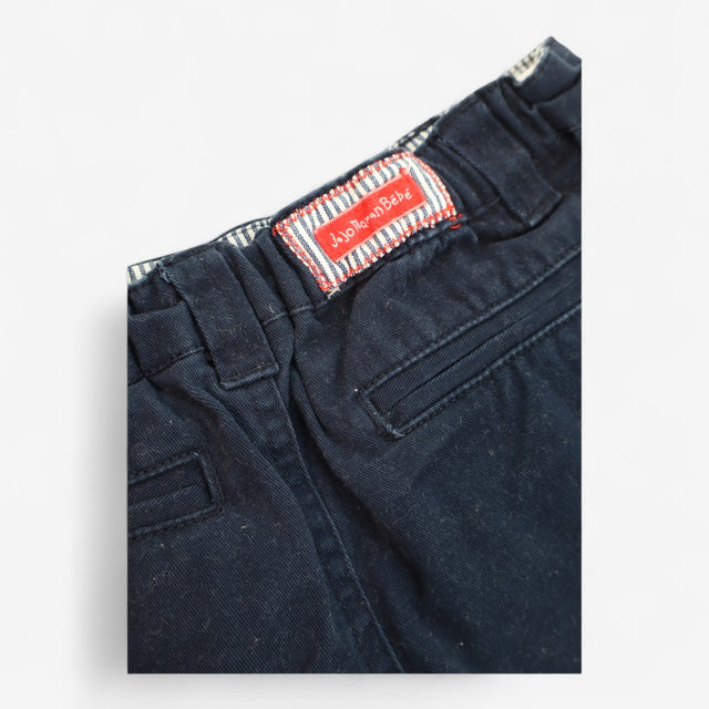 Navy Turn Up Shorts