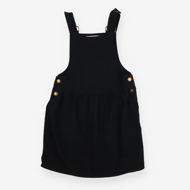 Pinafore black woven