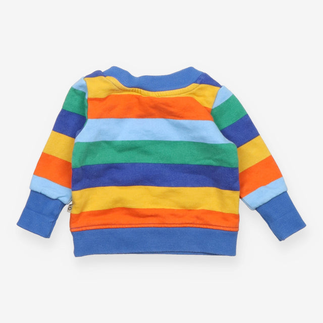 Rainbow Striped Jersey Sweater