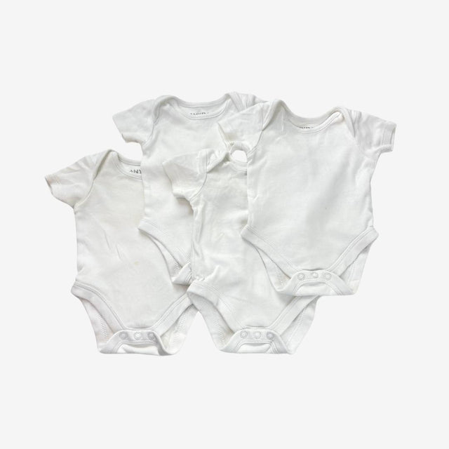 White Bodysuits 4 Multi Pack
