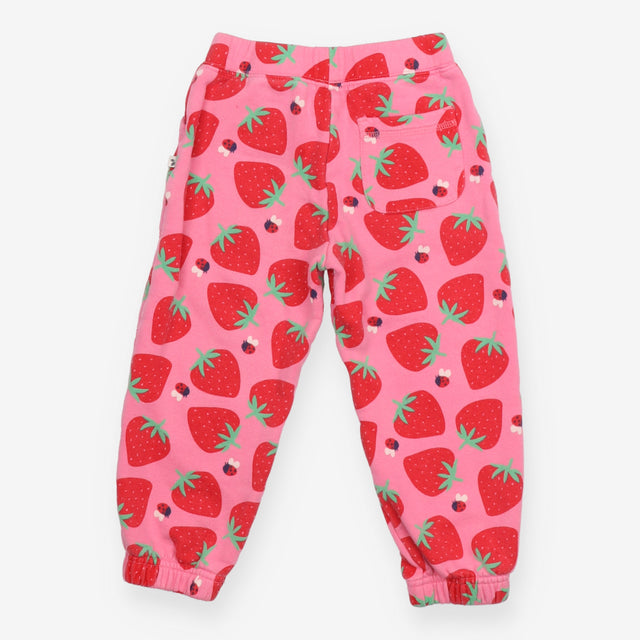 Pink joggers with strawberries and bees