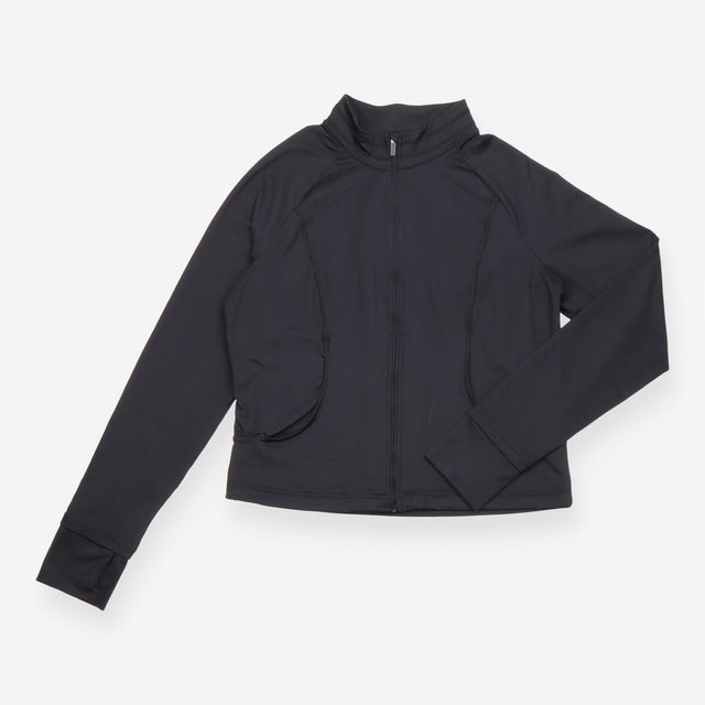All Day Black Zip-Up Jacket XL