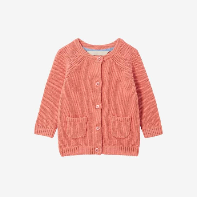 Pink Pocket Cardigan