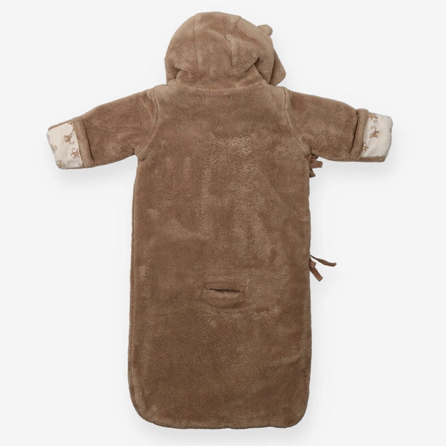 Brown little monkey pramsuit