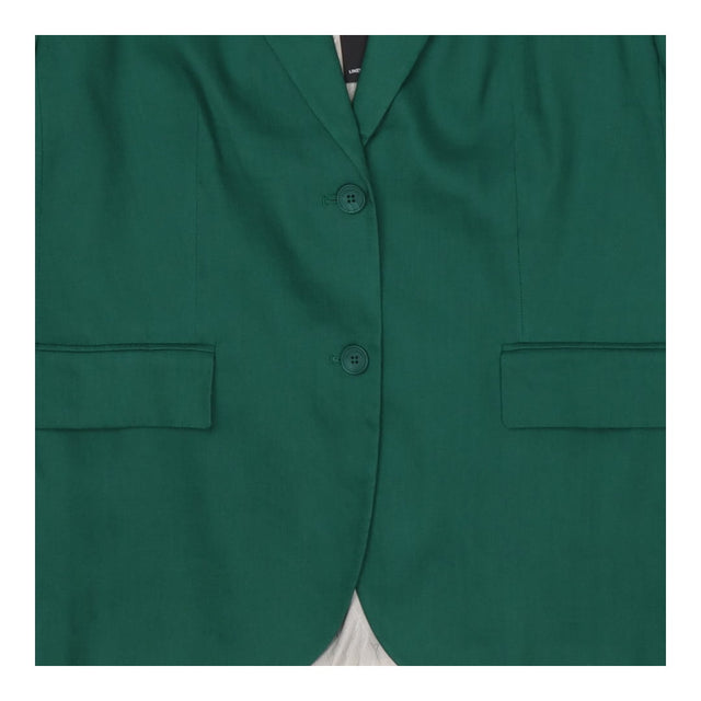 Green Linen Blend Blazer