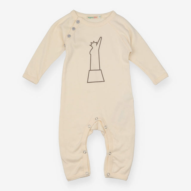 Natural playsuit statue of liberty