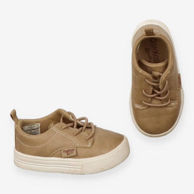 Brown trainers white soles