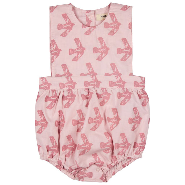 Romper pink flying bird