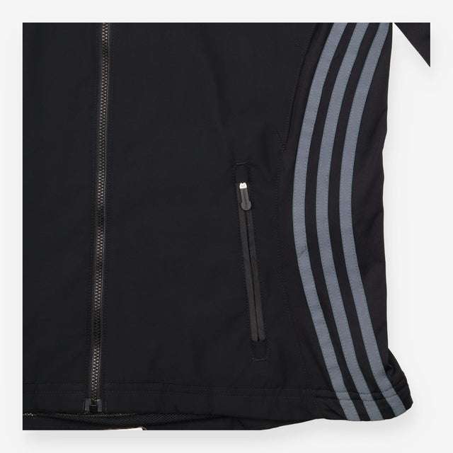 Running Jacket Black Windproof Reflective Zip Up