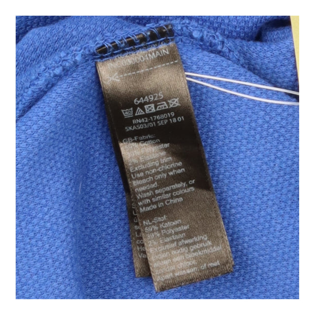 Dress Cobalt Blue Striped Waist Cotton 3/4 Sleeve