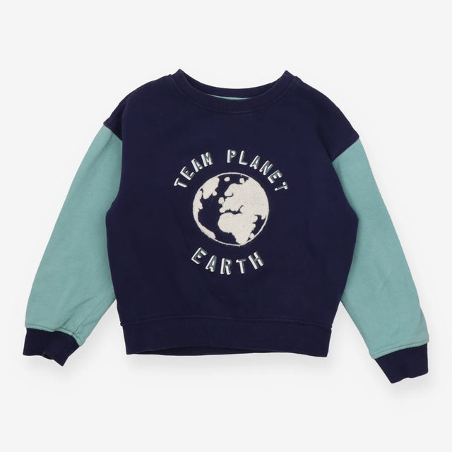 Sweater Blue and Green Team Planet Earth