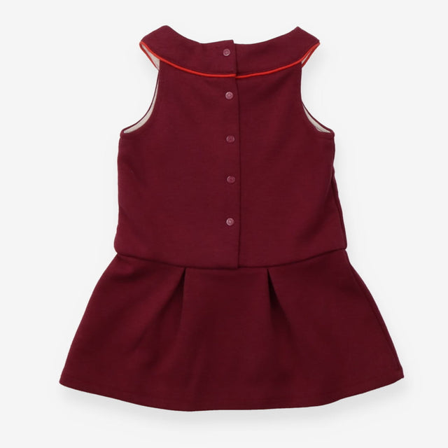 Burgundy Pinafore - Cadet Rousselle