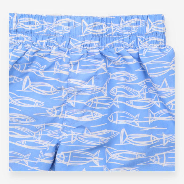Swim Shorts Blue Fish