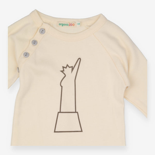 Natural playsuit statue of liberty