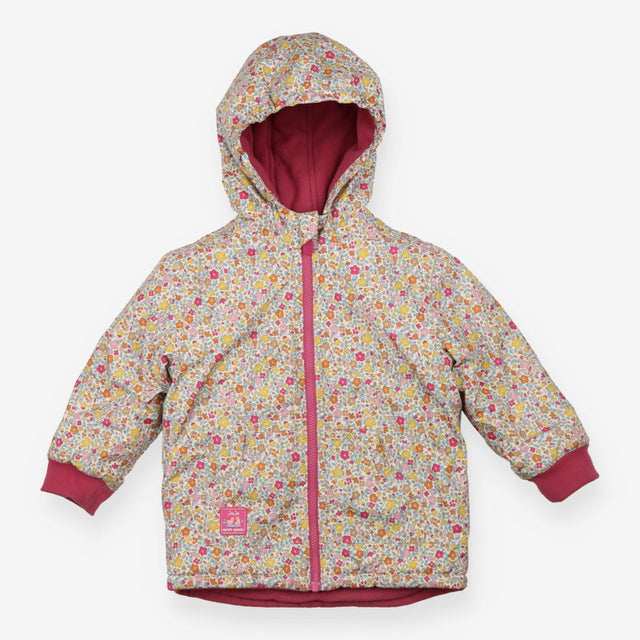 Fleece Lined Floral Coat