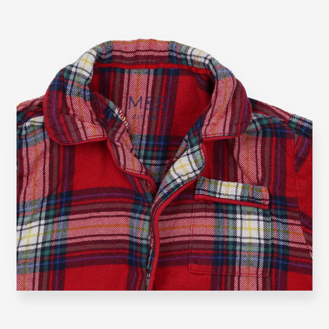 Red Tartan Pyjamas Red Buttons