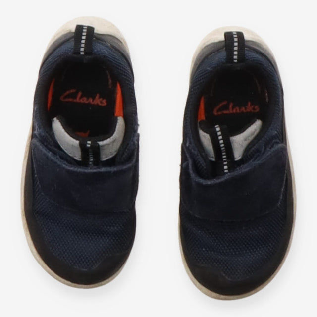 Trainers navy blue large velcro
