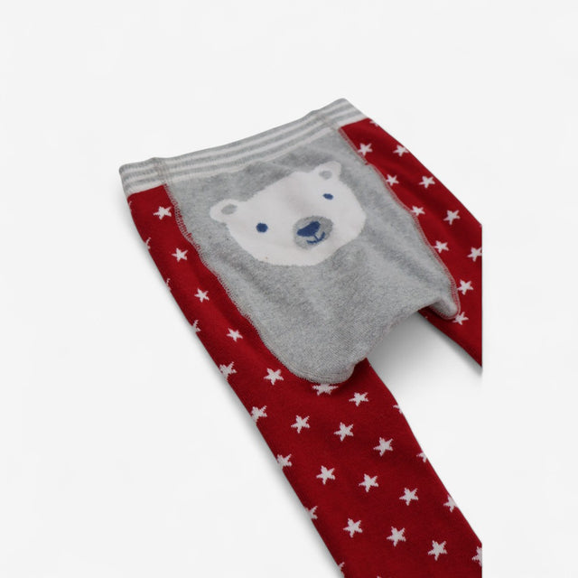 Red Star Polar Bear Knit Leggings