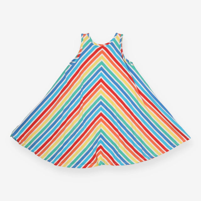 Sleeveless Tunic Dress Multi Coloured