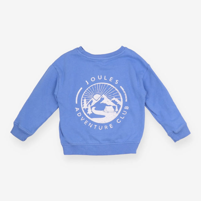 Sweatshirt cornflower blue Adventure club on back