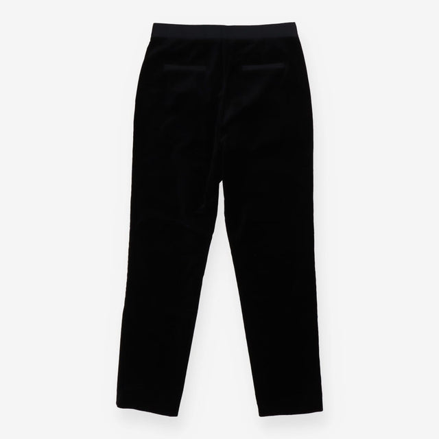 Trousers black tailored velvet